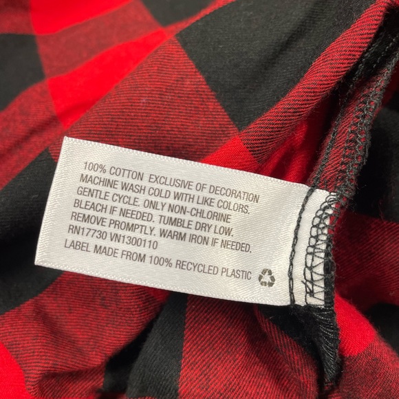 Flannel pajama top - Picture 2 of 6